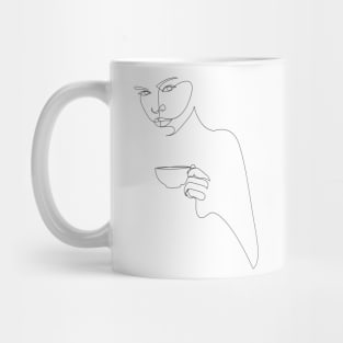 coffee girl - one line art Mug